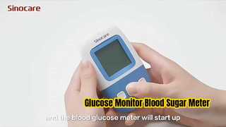 Medidor de açúcar no sangue com monitor de glicose