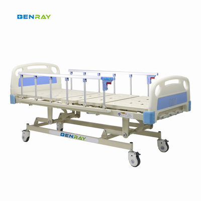 3 function manual medical hospital bed  for  patient 3 crank hospital bed