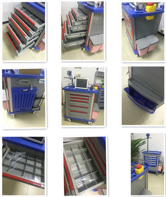 Medication Trolley Hospital Medical Emergency Trolley Crash Cart