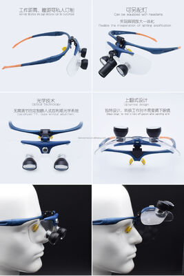 Loup Head Light Dental Doctor 2.5X-340 2.5X-420 2.5X-500  Embedded Customized Products Custom Working Distance Magnifying Glass