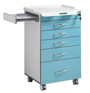 5 Drawers Dental Cabinet With Side Tray