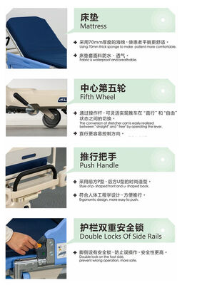 Hydraulic Stretcher Hospital Transport Stretcher