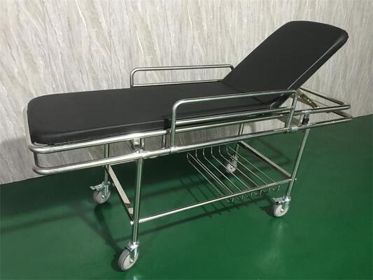Stainless Steel Medical Emergency Transfer Stretcher Trolley