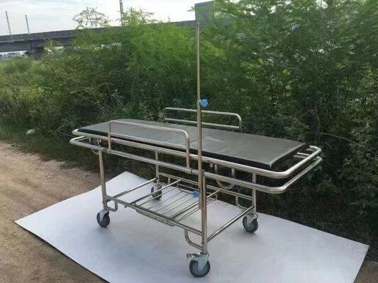 Stainless Steel Medical Emergency Transfer Stretcher Trolley