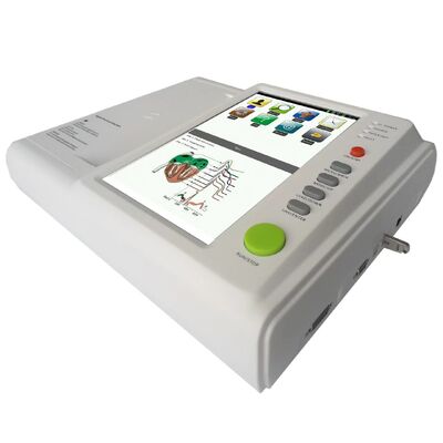 Portable 12 Channel ECG Machine with 10.2 Inch Touchscreen Electrocardiograph for Clinical Cardiac Assessment