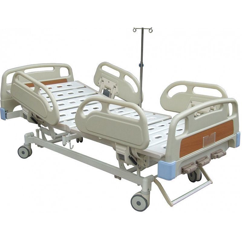 Three Function Hospital Manual Patient Bed 450-700mm Height Adjustment