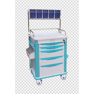 625 X 475 X 920 mm ABS Anestesia Trolley Instrumento