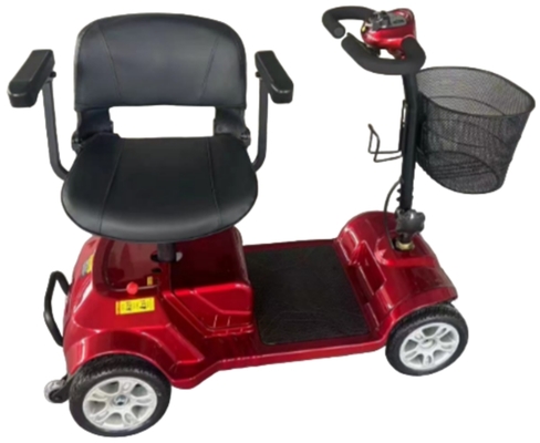 Pequena scooter de mobilidade elétrica simples de quatro rodas