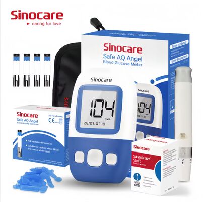 Usar em casa Medidor de glicose no sangue Monitor de glicose no sangue Medidor de glicose no sangue Com 50 tiras de teste e 50 lancetas estéreis